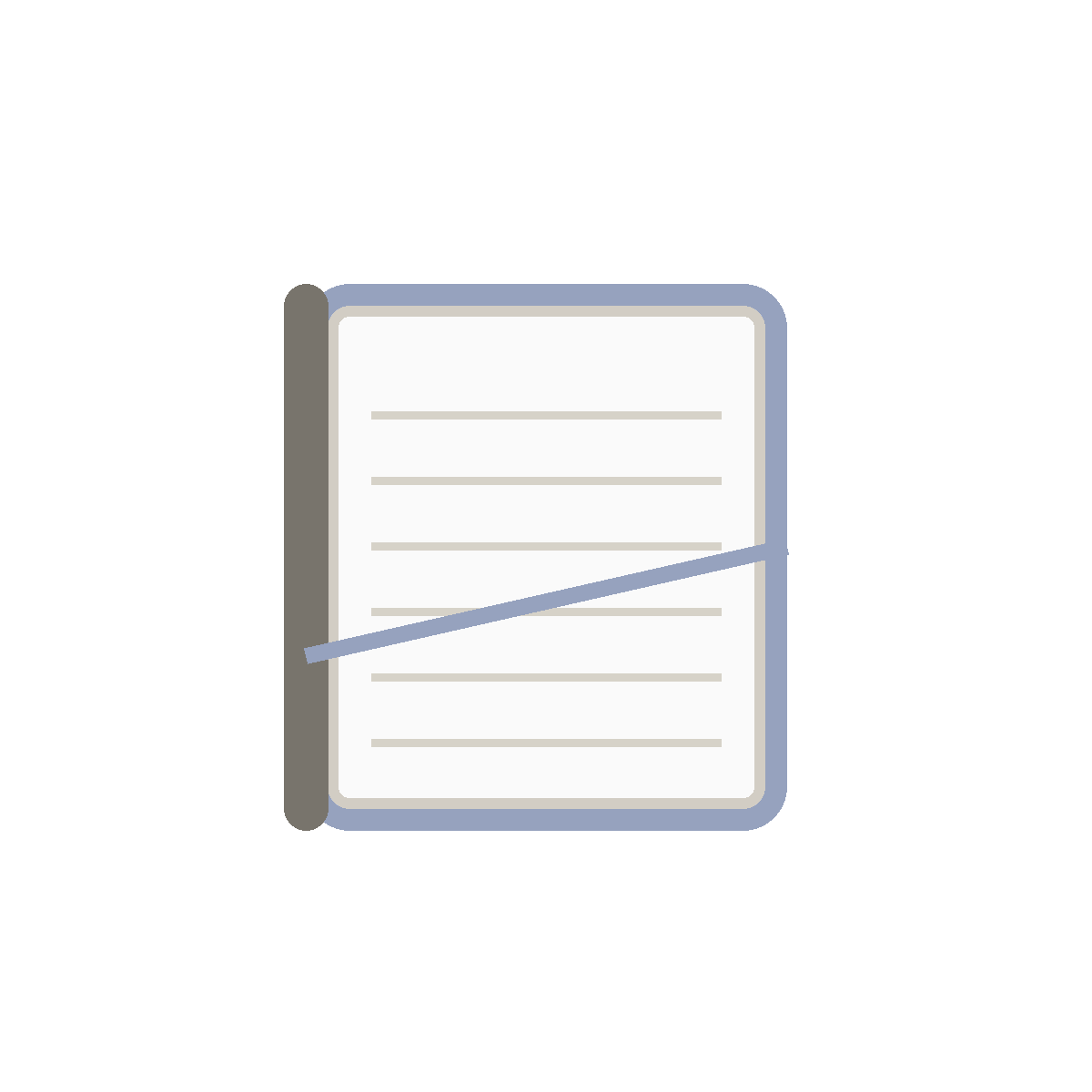 Hardcover Notebook, a lay-flat hardcover notebook